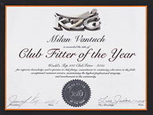 Milan Vantuch - certifikát fittera