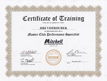 Jiří Votroubek - certifikát fittera